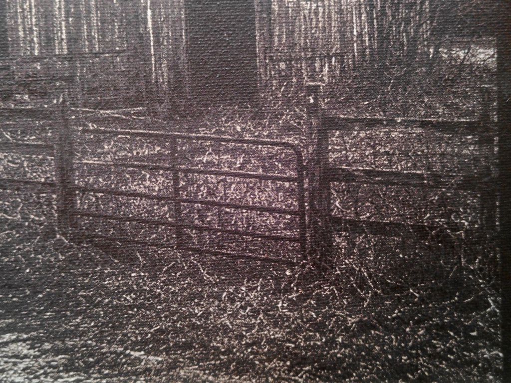 Laser Engraved Colored Canvas - Large Farm Setting (12 x 16)