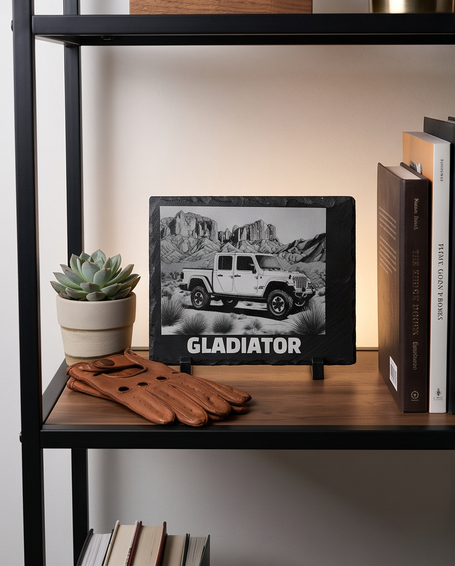 Laser Engraved Slate - Jeep Gladiator (8 x 12)