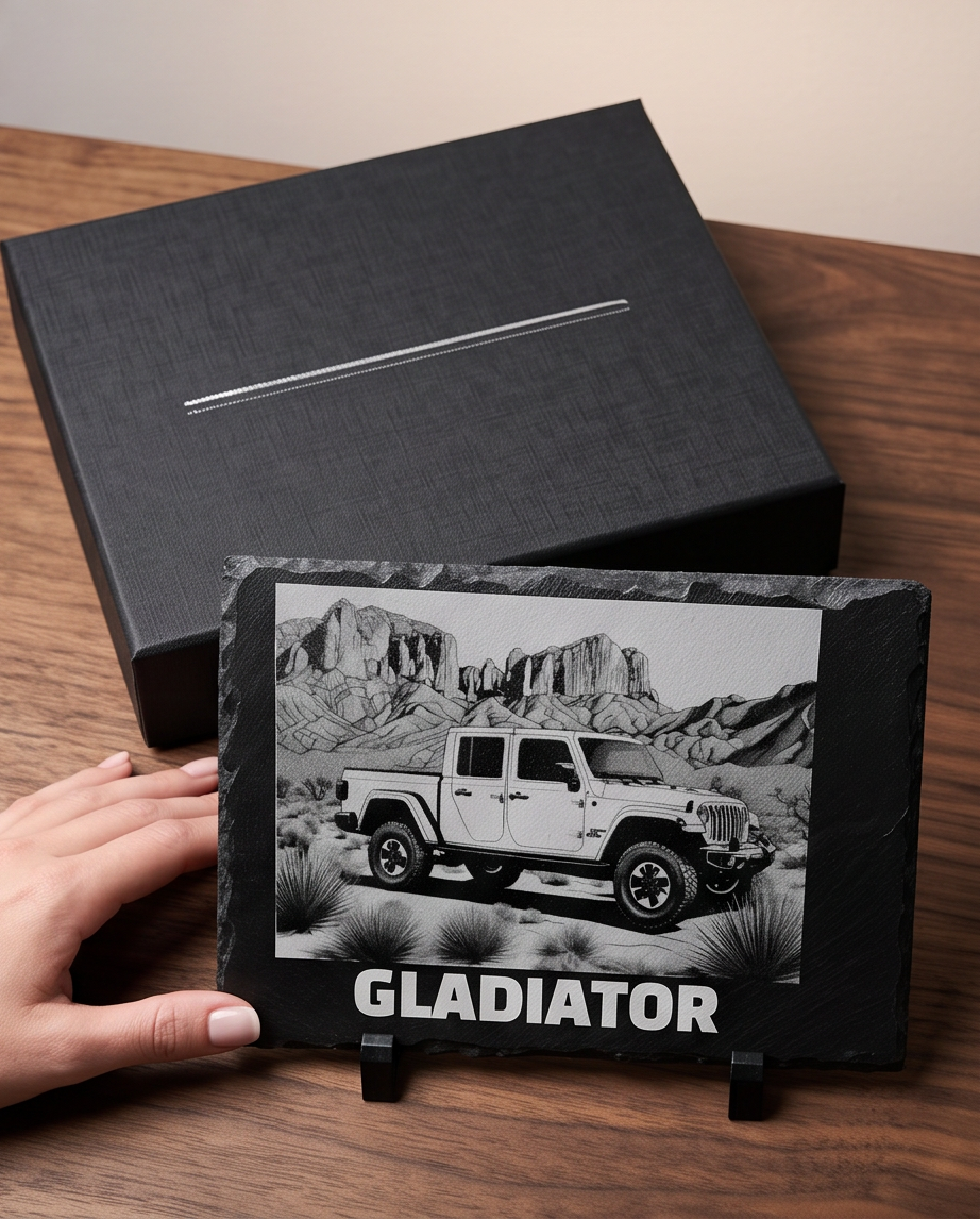 Laser Engraved Slate - Jeep Gladiator (8 x 12)