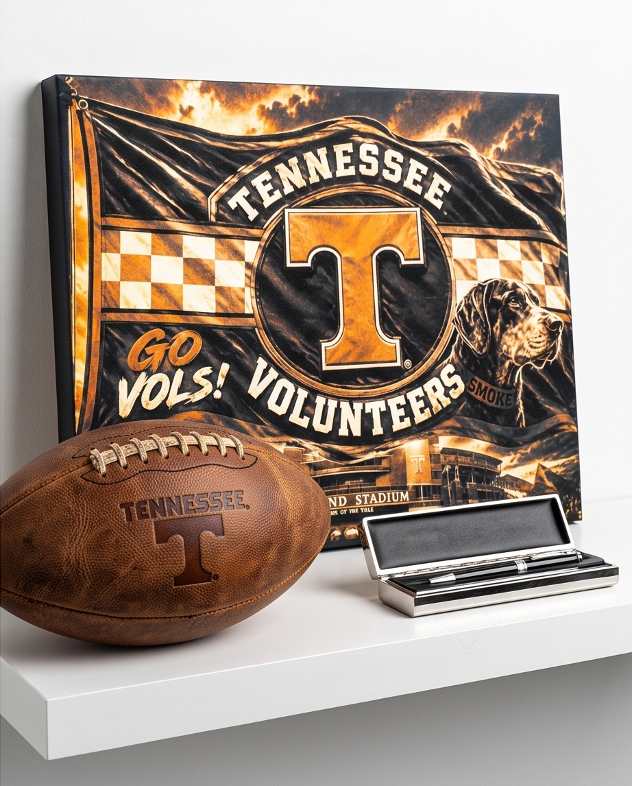 Laser Engraved Painted Canvas - Tennessee Volunteers (9 x 12)