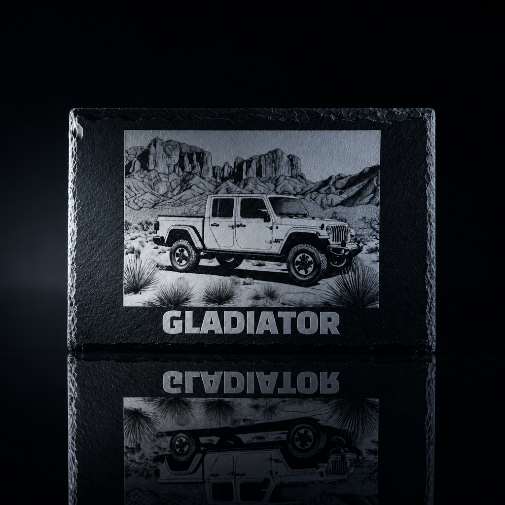Laser Engraved Slate - Jeep Gladiator (8 x 12)