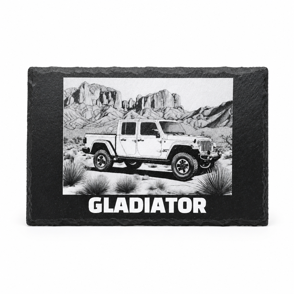Laser Engraved Slate - Jeep Gladiator (8 x 12)