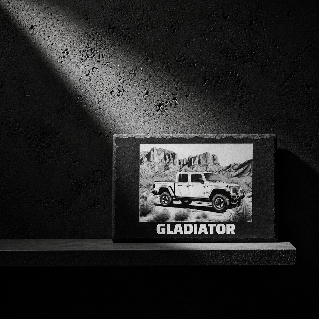 Laser Engraved Slate - Jeep Gladiator (8 x 12)