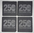Slate Stone Coasters - Square, 250 Years, 1776 - 2026